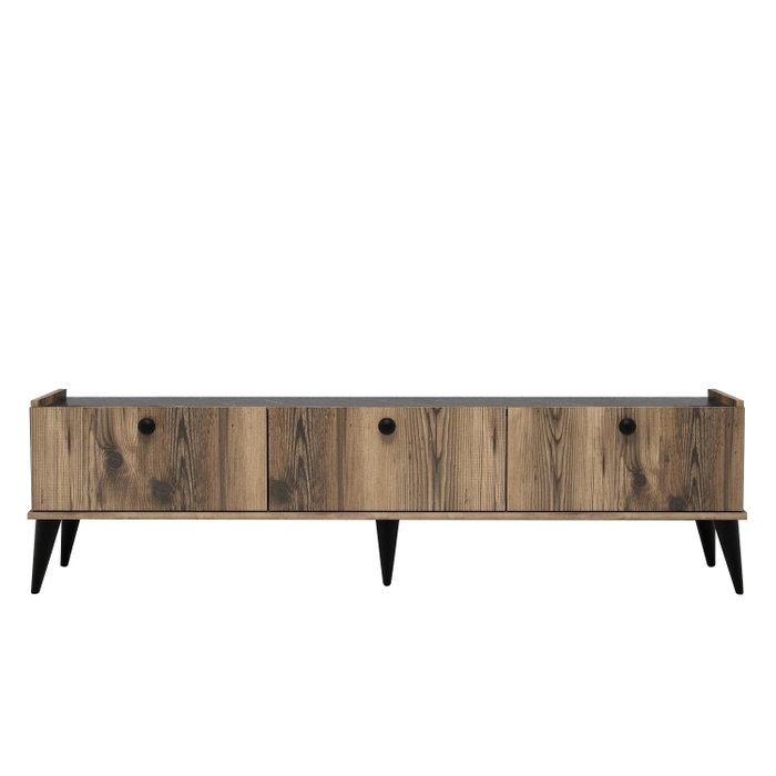 Hanah Home Soporte TV Nogal y Mármol 180x49x35 cm